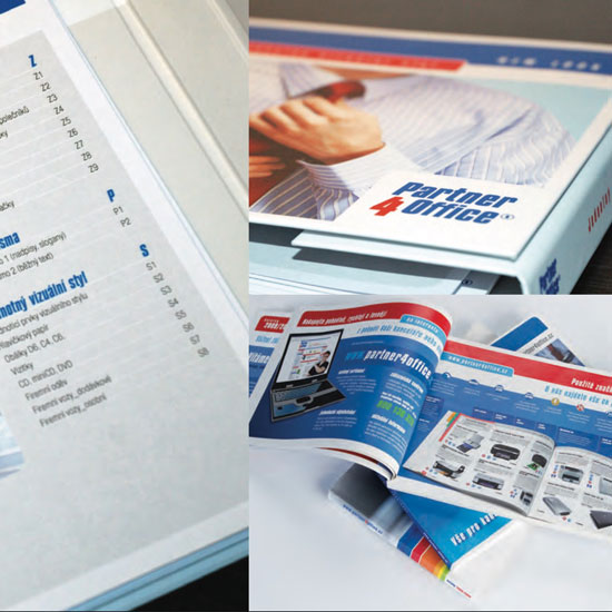 Design, pre-press & press obchodní katalog produktů společnosti P4O